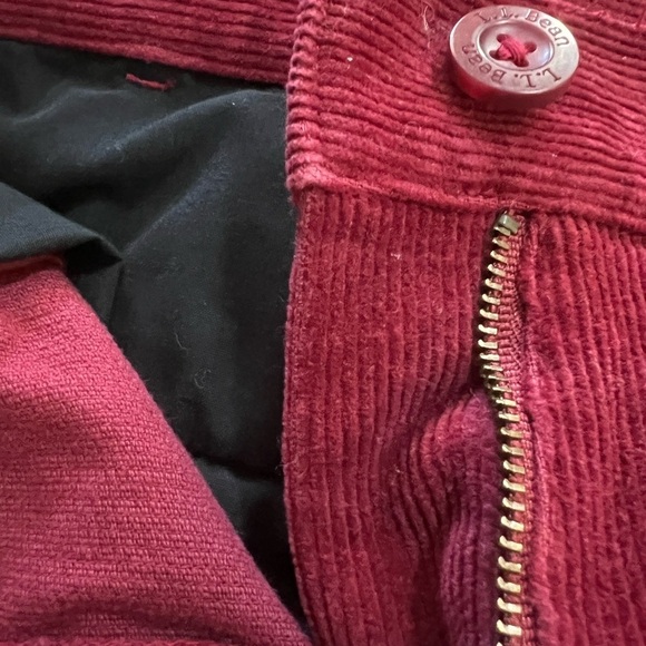 L.L. Bean Corduroy Red Pants Size 12PET - Picture 8 of 9